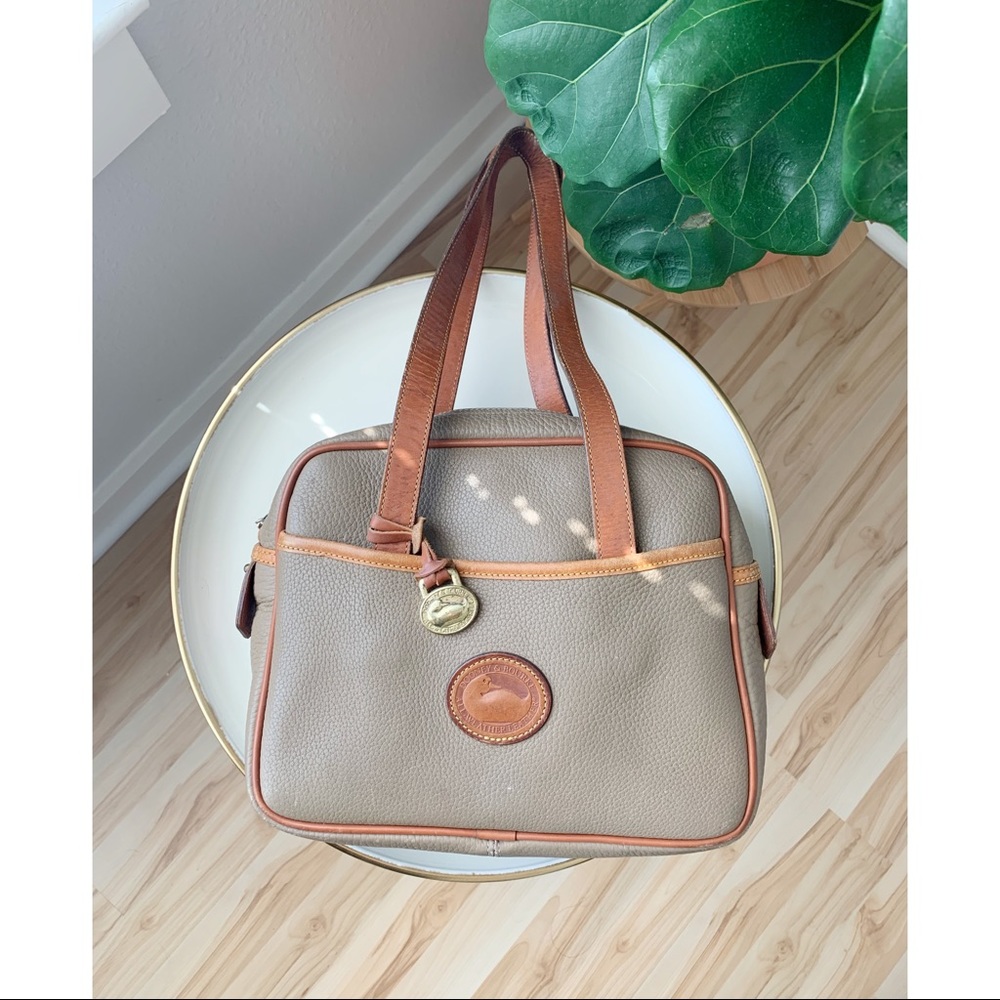 Vintage Dooney and Bourke AWL taupe bag